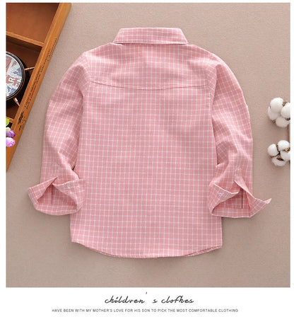 Chemise Enfant à Carreaux en Flanelle pour Garçon