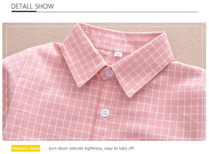 Chemise Enfant à Carreaux en Flanelle pour Garçon