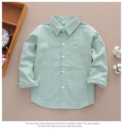 Chemise Enfant à Carreaux en Flanelle pour Garçon