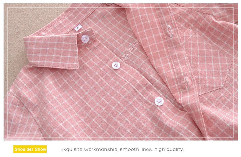 Chemise Enfant à Carreaux en Flanelle pour Garçon