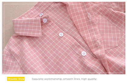 Chemise Enfant à Carreaux en Flanelle pour Garçon