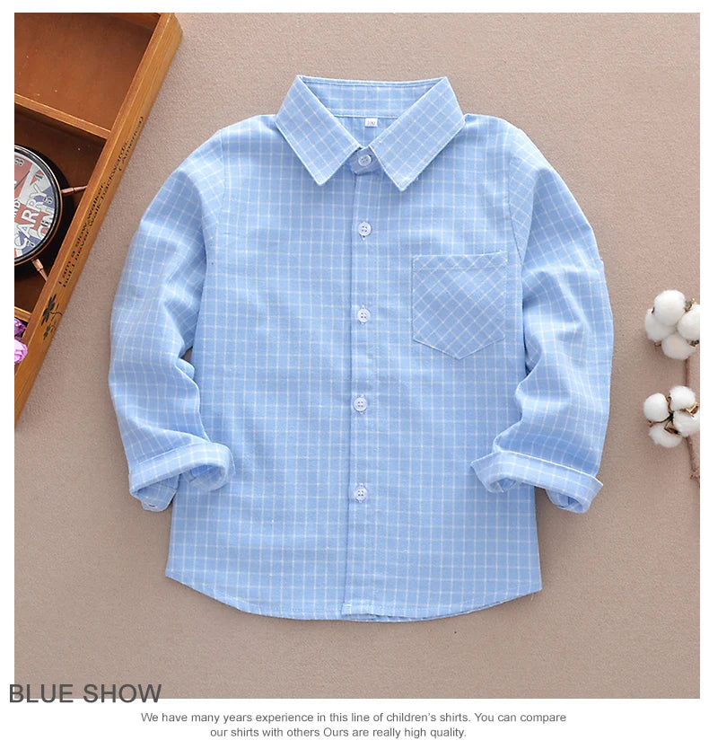 Chemise Enfant à Carreaux en Flanelle pour Garçon