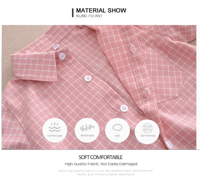 Chemise Enfant à Carreaux en Flanelle pour Garçon