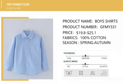 Chemise Enfant à Carreaux en Flanelle pour Garçon