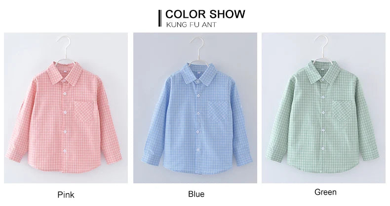 Chemise Enfant à Carreaux en Flanelle pour Garçon