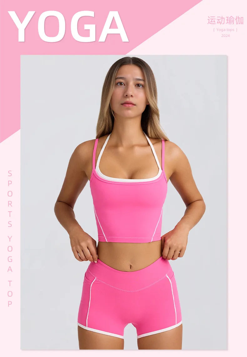 Ensemble Sport Femme 3 Pièces pour Yoga, Fitness et Running