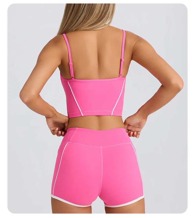 Ensemble Sport Femme 3 Pièces pour Yoga, Fitness et Running