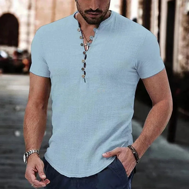 Chemise Homme Lin & Coton Décontractée