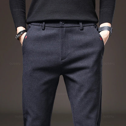 Pantalones elásticos elegantes para hombre