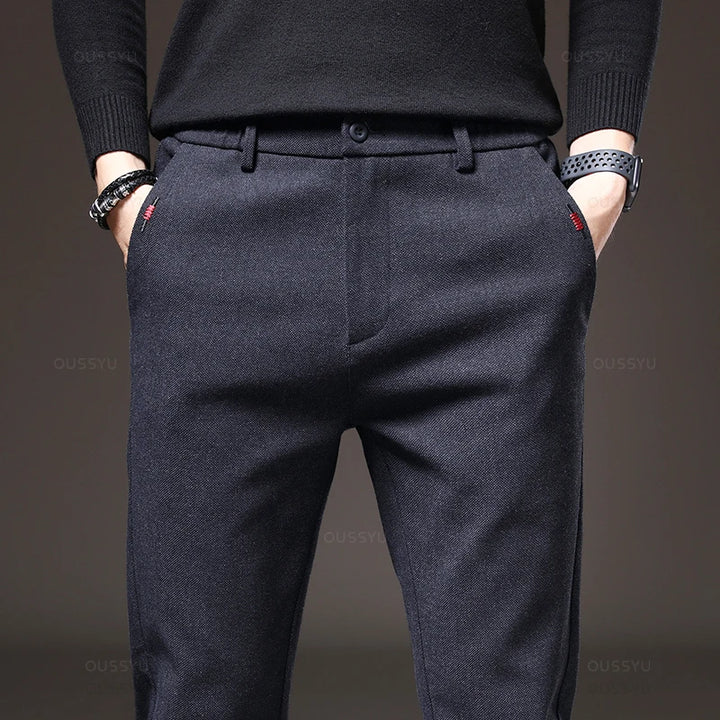 Pantalones elásticos elegantes para hombre