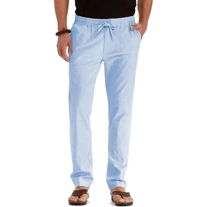 Pantalon Homme Léger Lin & Coton Style Hawaï