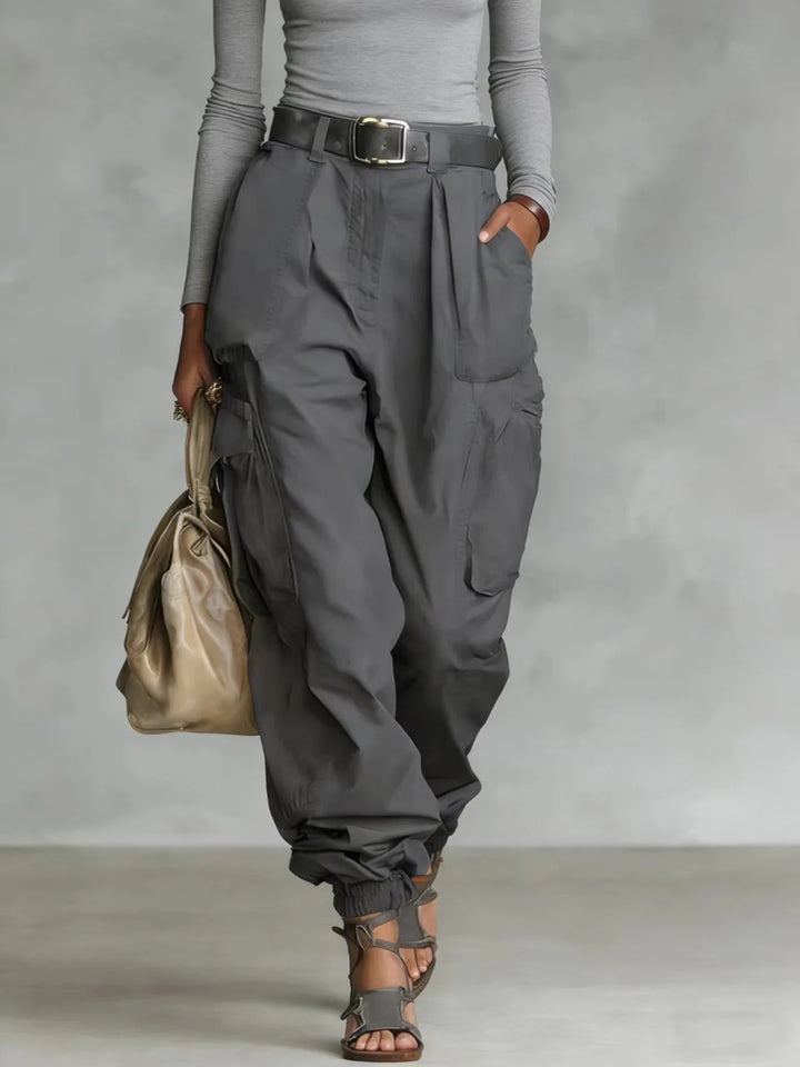 Pantalon Cargo Femme Taille Haute Style Vintage