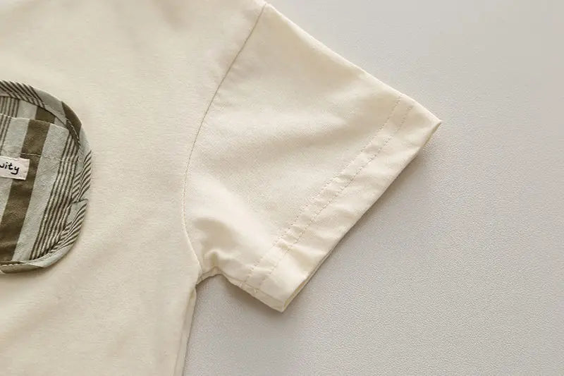 Ensemble Enfant 2 Pièces T-Shirt Rayé et Short