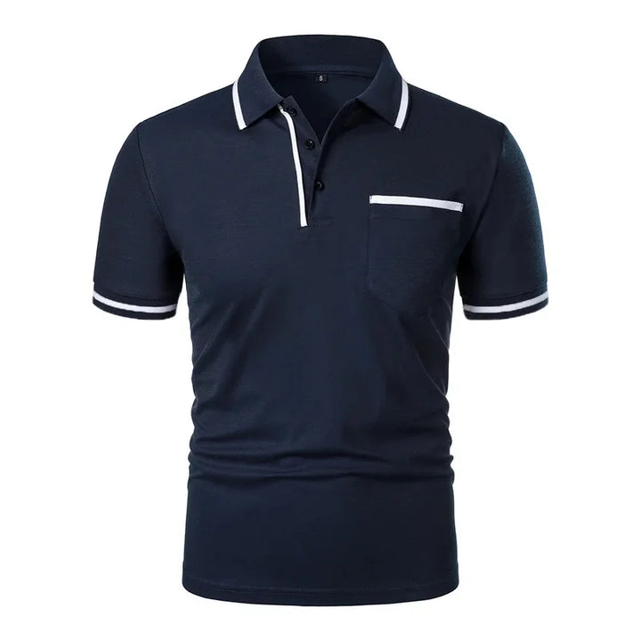 Polo Homme Uni à Manches Courtes