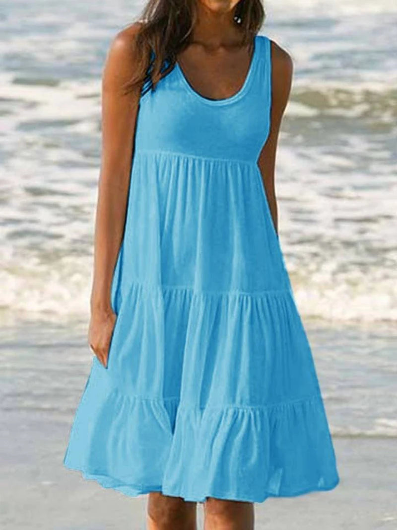 Robe midi moulante à bretelles