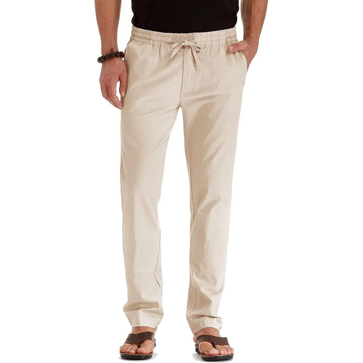 Pantalon Homme Léger Lin & Coton Style Hawaï