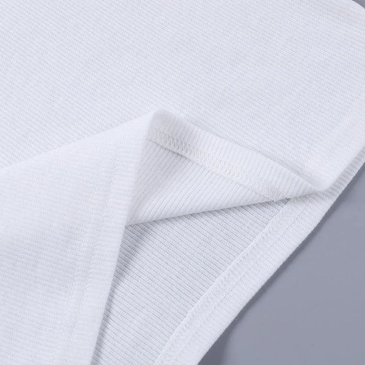 Robe Mini Femme Moulante Sans Manches à Imprimé Lettre