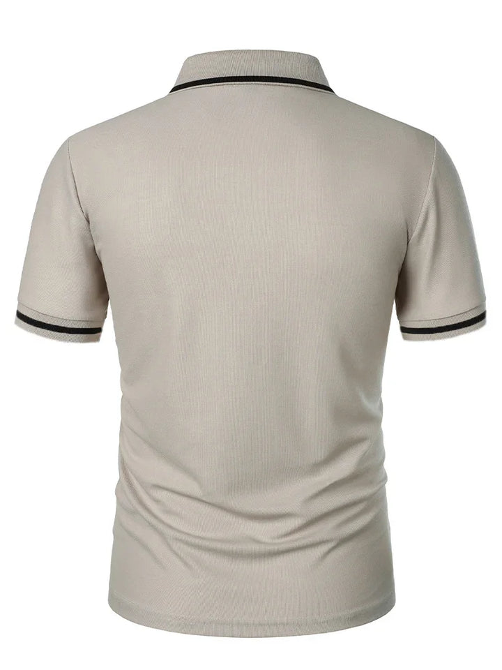 Polo Homme Uni à Manches Courtes