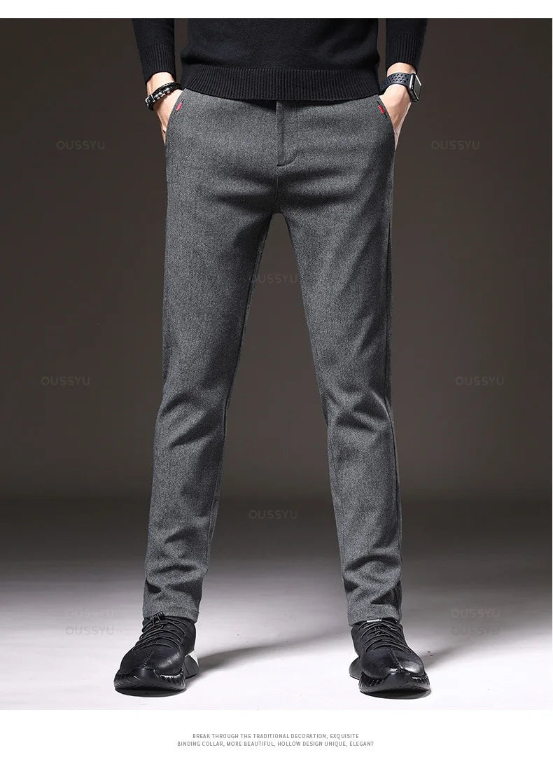 Pantalones elásticos elegantes para hombre