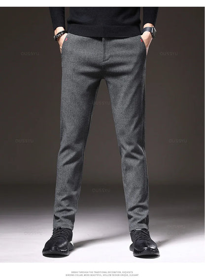 Pantalones elásticos elegantes para hombre