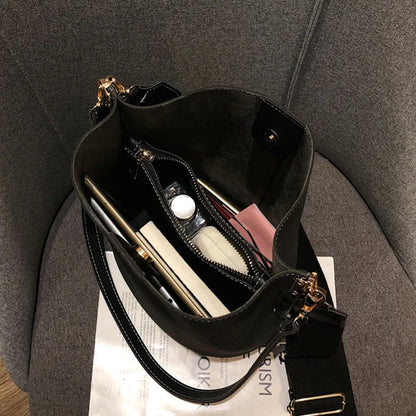 Sac Seau Femme Grande Capacité en Cuir PU Élégant