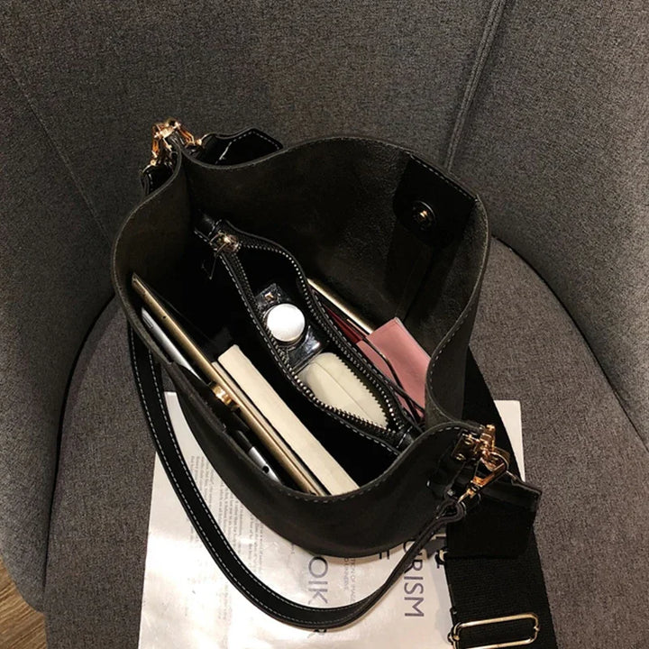 Sac Seau Femme Grande Capacité en Cuir PU Élégant