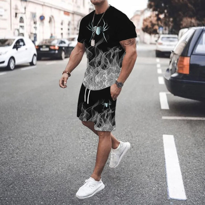 Ensemble Homme 2 Pièces Dégradé Été Streetwear