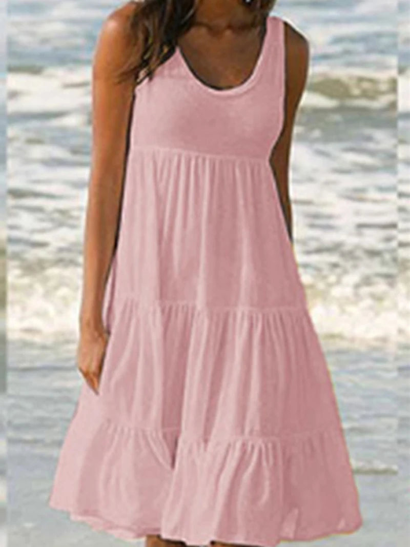 Robe midi moulante à bretelles