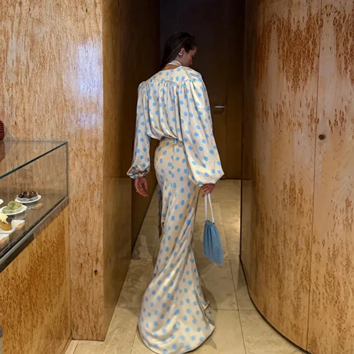 Ensemble Femme Élégant à Pois