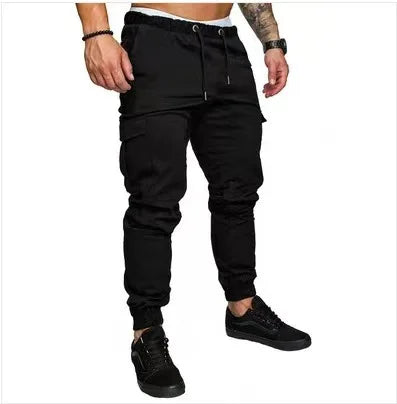 Pantalon Cargo Homme Taille Haute Décontracté