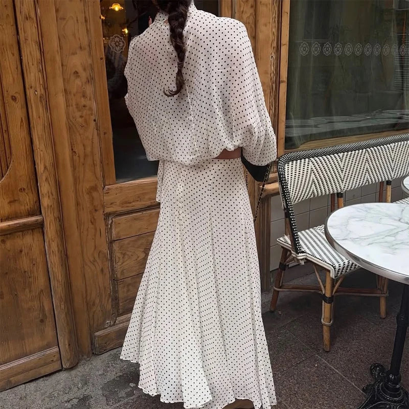 Ensemble Femme Élégant à Pois