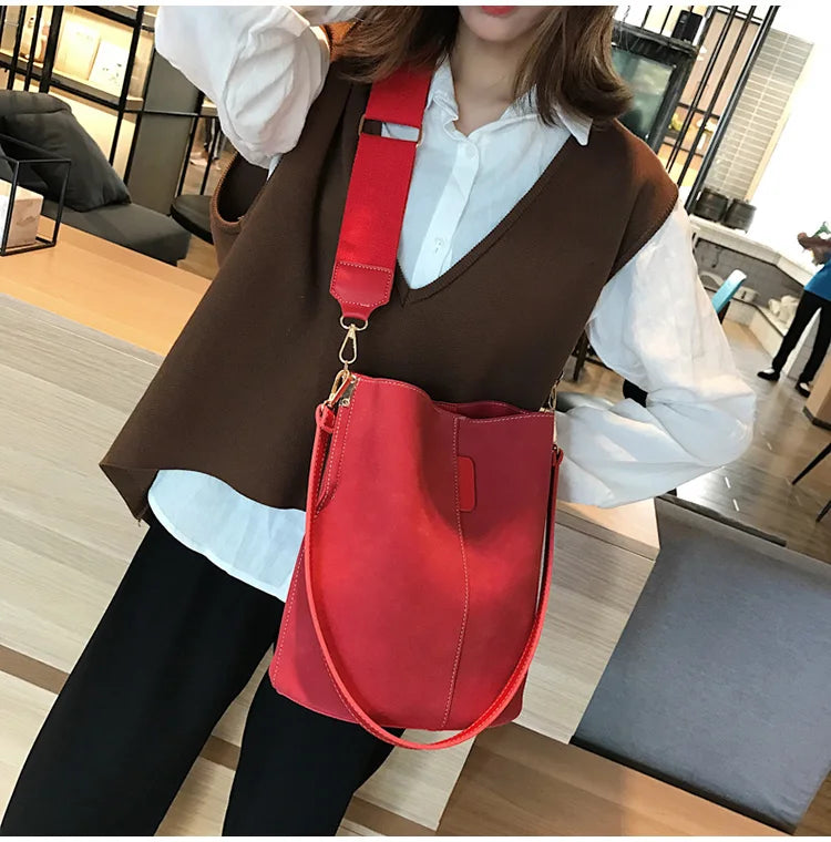 Sac Seau Femme Grande Capacité en Cuir PU Élégant