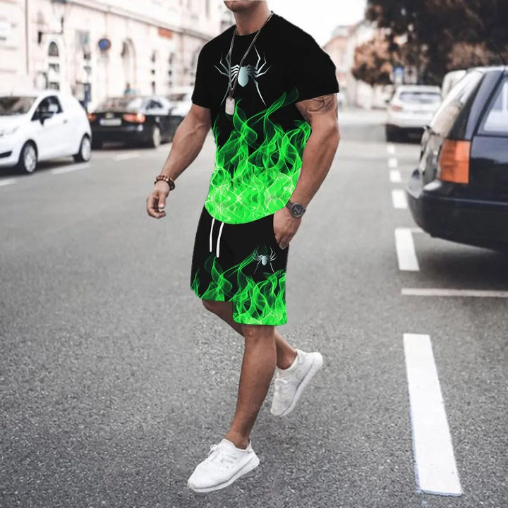 Ensemble Homme 2 Pièces Dégradé Été Streetwear