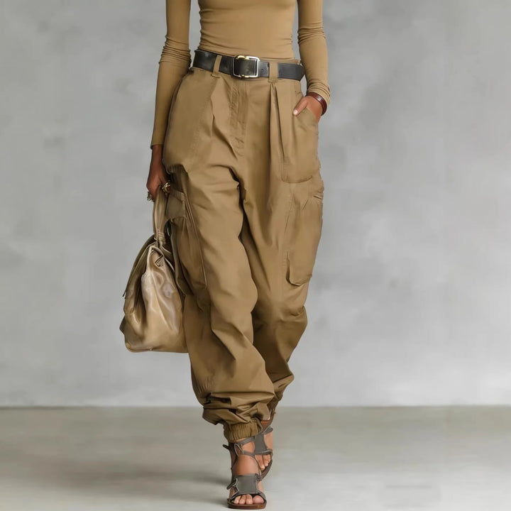 Pantalon Cargo Femme Taille Haute Style Vintage