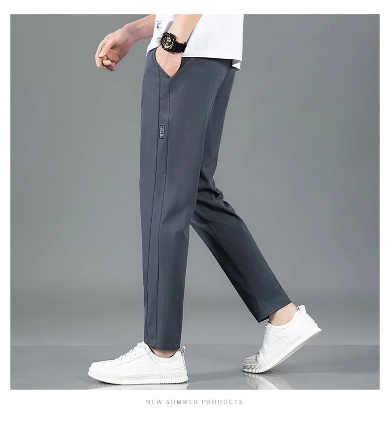 Pantalon Homme Léger et Respirant Style Business Casual
