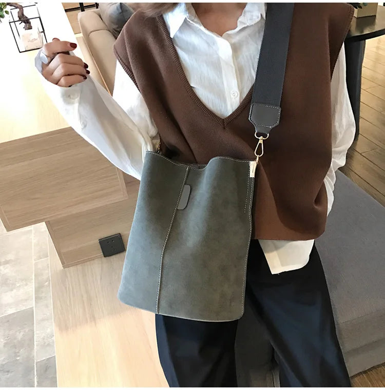 Sac Seau Femme Grande Capacité en Cuir PU Élégant