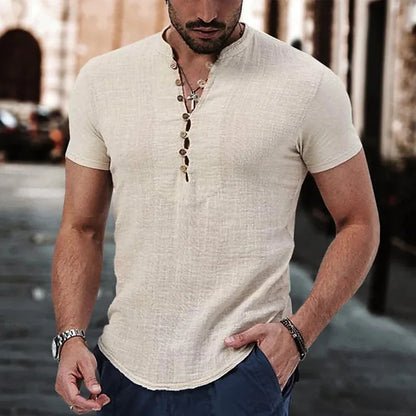 Chemise Homme Lin & Coton Décontractée