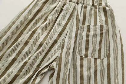 Ensemble Enfant 2 Pièces T-Shirt Rayé et Short