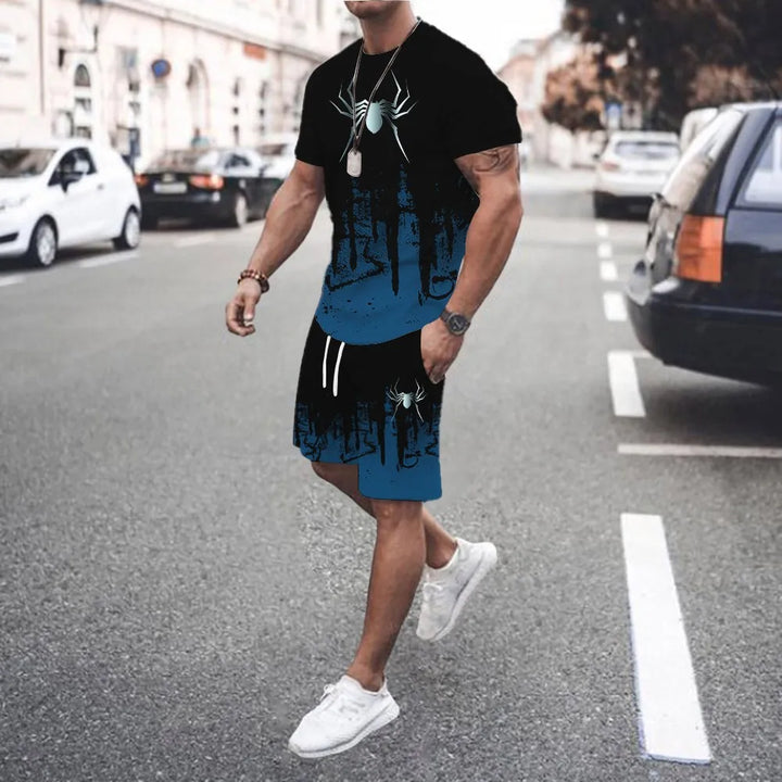 Ensemble Homme 2 Pièces Dégradé Été Streetwear