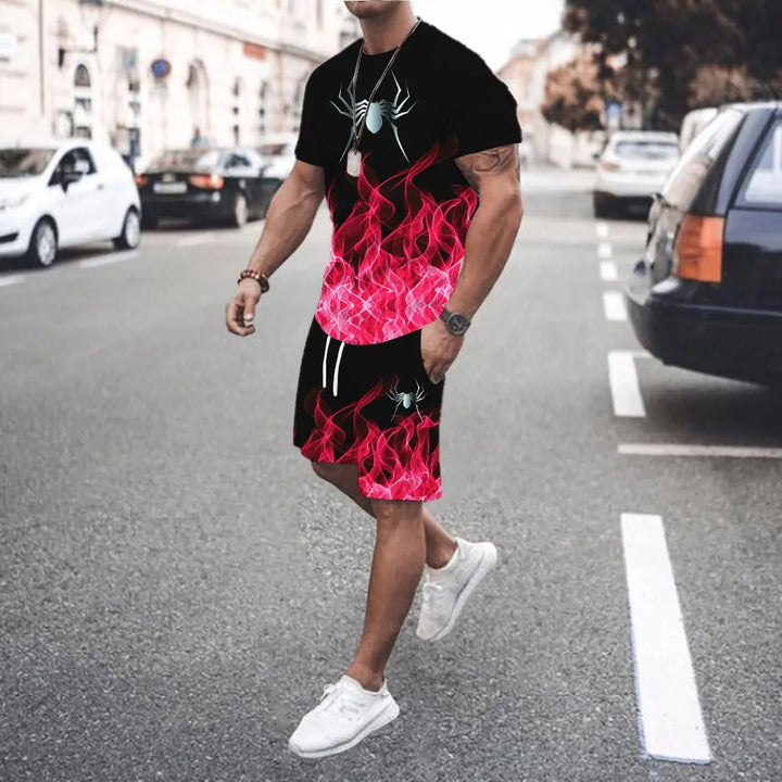 Ensemble Homme 2 Pièces Dégradé Été Streetwear