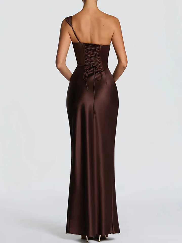 Robe Maxi Élégante Sans Manches Femme
