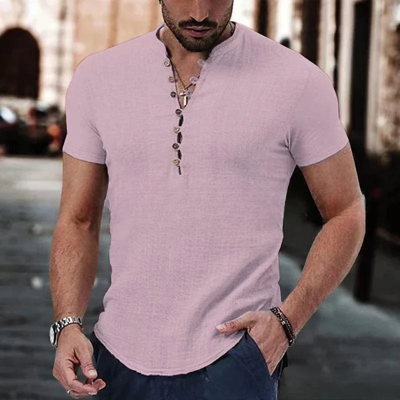 Chemise Homme Lin & Coton Décontractée