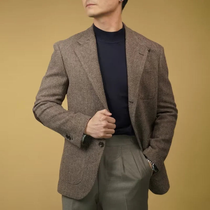 Blazer Homme en Tweed Slim Fit
