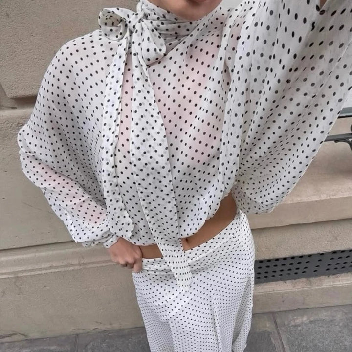 Ensemble Femme Élégant à Pois