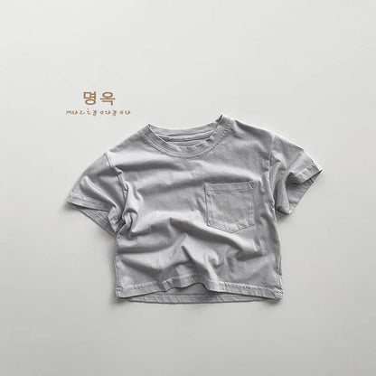 T-shirt Enfant en Coton à Manches Courtes pour Garçon