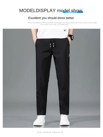 Pantalon Homme Léger et Respirant Style Business Casual