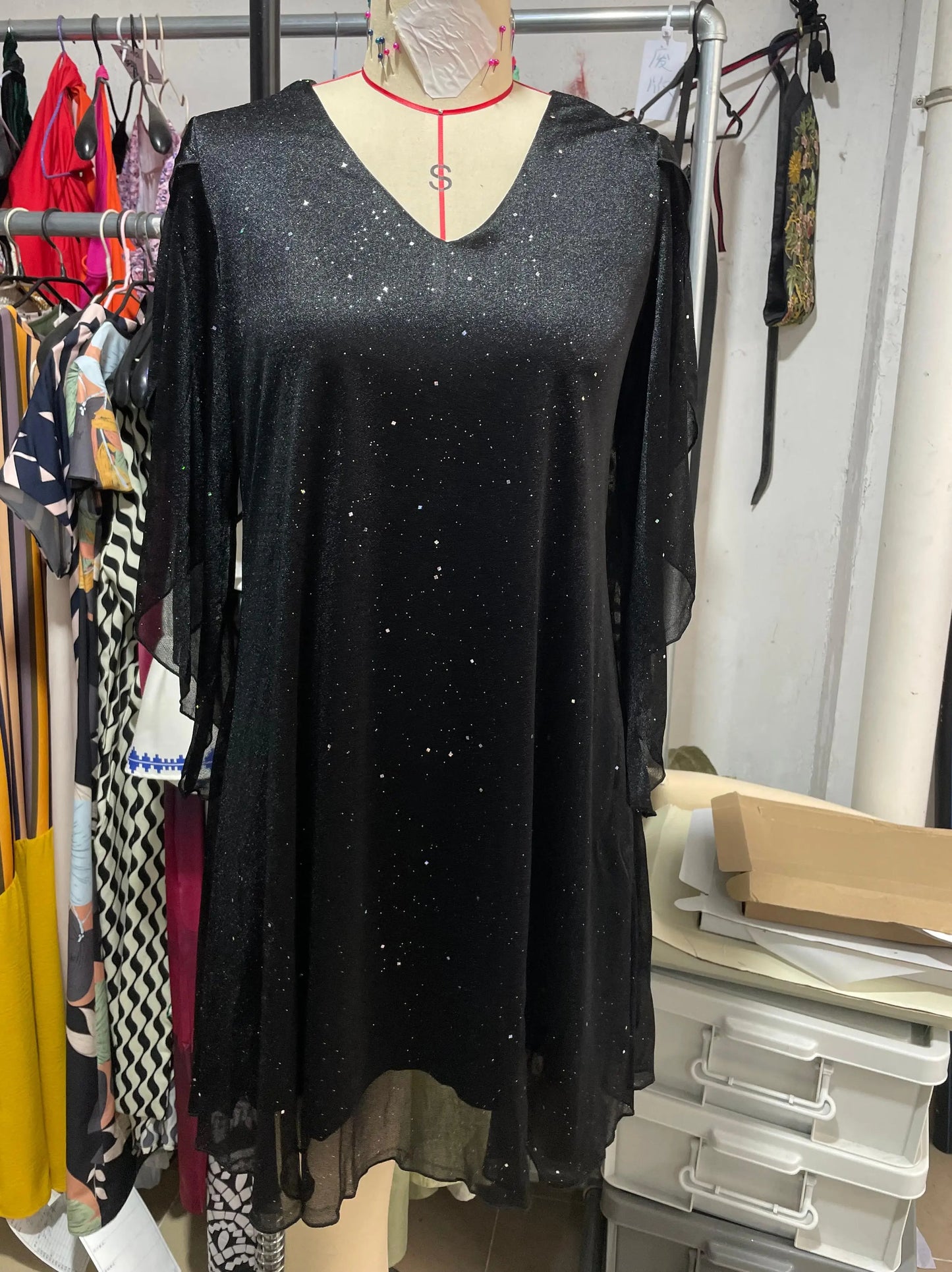 Robe d'été ample à col en V pour femme