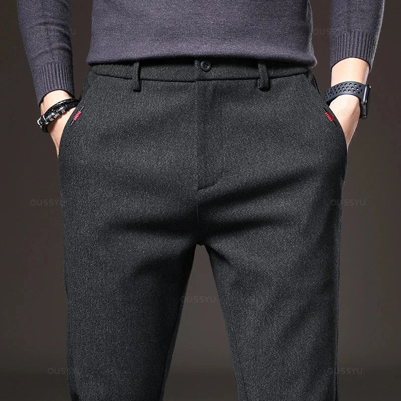 Pantalones elásticos elegantes para hombre