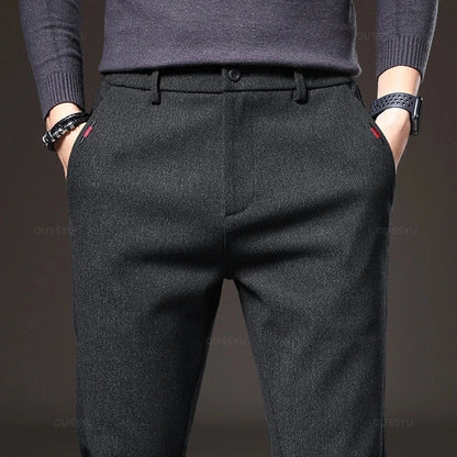 Pantalones elásticos elegantes para hombre