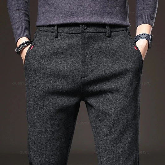 Pantalones elásticos elegantes para hombre